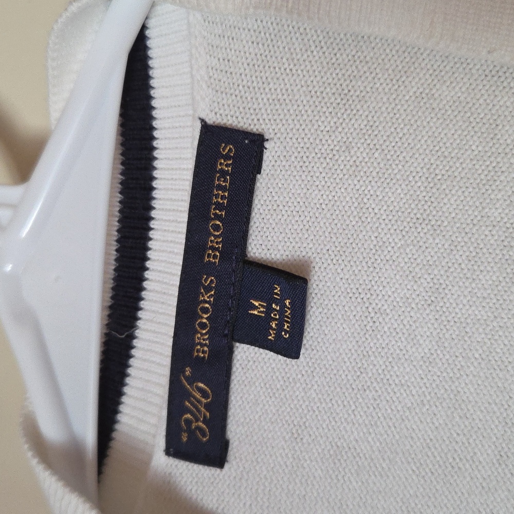 BROOKS BROTHERS Cardigan Sweater with Black Stripes - Picture 3 of 4